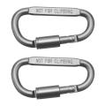 Aluminum Alloy D Shape Large Carabiner Keyring for Outdoor Camping