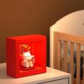 New Year Gift Lucky Cat Photo Frame Night Light Wall Hanging Lamp, A