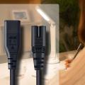 Iec320 C7 to C8 Power Adapter Extension Cord with Switch Control
