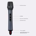 Wireless Microphone Uhf Metal Dynamic Mic System Black