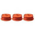 3 Pack Spool for Worx Wa0007/50022833 Corded Electric String Trimmers