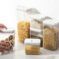 2pcs Sealed Jar Transparent Plastic Household Kitchen Food Grade A