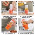 2 Pack Oil Bottle with Silicone Brush,for Kitchen Cooking Brush