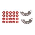 20pcs Red Jdm Billet Aluminum Fender/bumper Washer/bolt for Honda