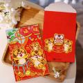10 Pcs Chinese Red Envelopes, Year Of The Tiger Hong Bao Lucky, C
