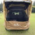 Laduta Trunk Tent Sunshade Rainproof for Car Self-driving Tour Brown