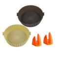 3 Pcs Air Fryer Silicone Liner Set for Baking Roasting Microwave B