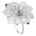 12 Pcs 3d Floral Metal Napkin Rings Holder Dinner Wedding Towel Ring