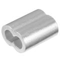 5/32 Inch (4mm) Diameter Wire Rope Aluminum Sleeves Clip 100pcs
