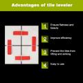 400pcs Tile Leveling System Clips 1.5mm Diy Tiles Leveler Spacers
