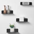 Acrylic Floating Wall Shelves Set for Smart Speaker with Cable Clips