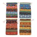 24pc Egyptian Jewelry Coin Pouch Print Drawstring Gift Bag Purse
