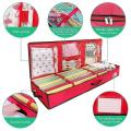 14x40 Inch Gift Wrapping Paper Storage Containers,oxford Fabric (red)