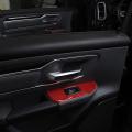 Window Lift Switch Button Panel Cover for Ram 18-22, Red Carbon Fiber