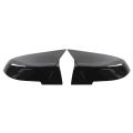 1 Pair Glossy Black Side Mirror Cover for -bmw F20 F21 F23 F87 M2 F30