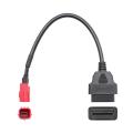 2x 6 to 16 Pin Motorcycle Obd Adaptors Obd2 Diagnostic Cable