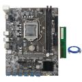 B250c Mining Motherboard with 1xddr4 2666mhz Ram+rj45 Cable for Btc