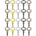 20pcs Metal Bottle Opener Kit Threaded Beer Opener Hardware,5 Colors