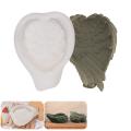 Large Angel Wings Plate Mold Feather Plate Storage Box Silicone Mold