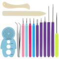 14 Pieces Paper Quilling Tools Slotted Kit