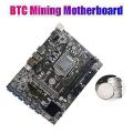 B250c Mining Motherboard with Thermal Grease+switch Cable Lga1151