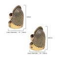4 Pcs Sewing Thimble Finger Protector Metal Shield Craft Accessories