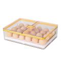 Kitchen Egg Box with Lid Refrigerator Fresh-keeping Storage Yellow
