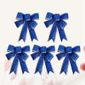 Christmas Sparkling Ribbon Bow Gift, Christmas Tree Decor(blue,5 Pcs)