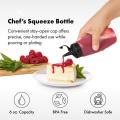 Pack Of 3, Ketchup Squeeze Squirt Bottle for Sauce,bbq,dressing,small