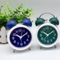 Style Alarm Clock with Twin Bell Bedside Desk and Shelf Clock Blue