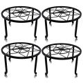 4 Pack Metal Plant Stands for Flower Pot, Heavy Duty Potted Holder