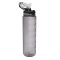 1000ml Water Bottle with Time &straw Large Wide Mouth Leakproof D