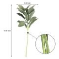 20pcs Artificial Flocked Greenery Leaves Short Stems,for Home