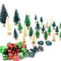 Artificial Christmas Trees Miniature Sisal Frosted Christmas Trees