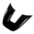 Car Glossy Black V Style Steering Wheel Panel Cover Trim Decoration
