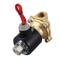 1/2inch Dn15 N/o Brass Electric Solenoid Valve 220v for Water Oil Gas