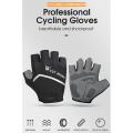 West Biking Cycling Bike Half Short Finger Gloves,blue Xl