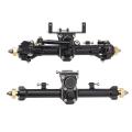 Metal Complete Front and Rear Axle Set for 1/24 Rc Crawler Car,black
