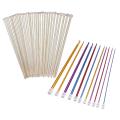 18 Sizes 36cm Single Pointed Bamboo Knitting Needles Set Kit