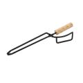 Barbecue Charcoal Clip Iron Wooden Handle Anti-scalding Tongs