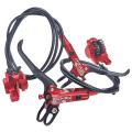 Poday 1pair Bike Front Rear Hydraulic Brake Bike Accessories Red