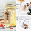 50 Pcs Skeleton Key Bottle Opener with Tag Cards Sheer Bag for Gifts