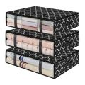 Under Bed Storage Containers, Foldable Clothes Storage Box,3 Pcs