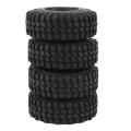 4pcs 55x18mm Rubber Wheel Tires Tyre for 1/24 Rc Crawler Car Parts