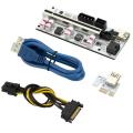 Pci-e 1x to 16x Riser Card,gpu Riser Adapter Card,with Usb Cable