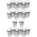 20pcs Mini Metal Bucket Portable Flower Pot Vases Planters Lovely