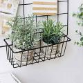 4pcs Shelf for Design Metal Wall Grille, for Photo Wall Wire Basket