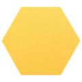 5pcs Hexagon Board Hexagonal Felt Sticker Board Gray Yellow Series