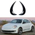 2pcs Abs Black Front Headlight Eyelids Covers for Beetle A5