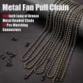 12 Pieces Ceiling Fan Pull Chain Extender Bronze Fan Chain Extension